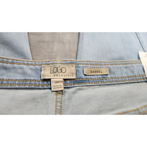 LOGO by Lori Goldstein Women's 18W Blue Barrel Leg Jeans NWOT - Picture 6 of 10